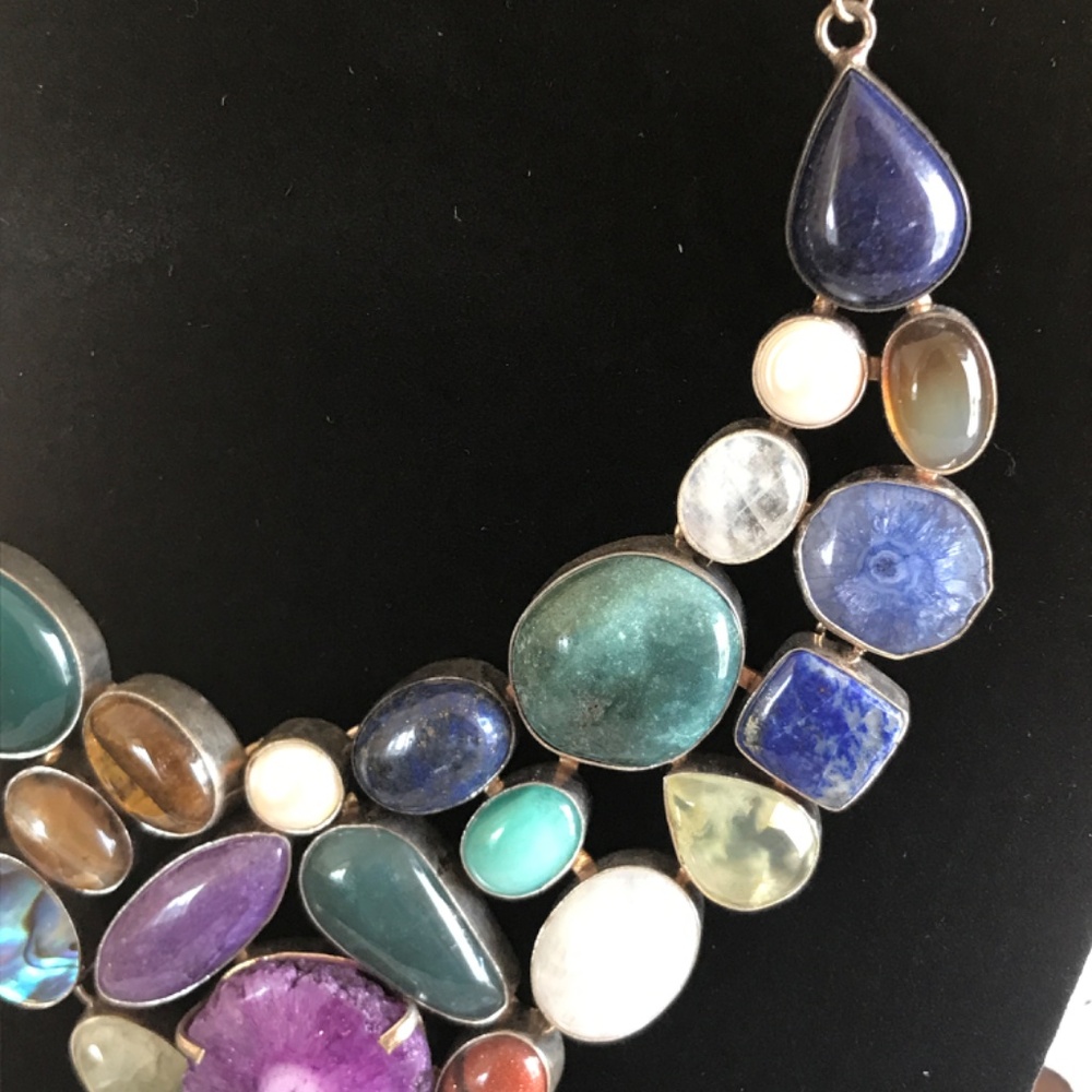Pearl & Gemstone Necklace- EUC! - Picture 7 of 11